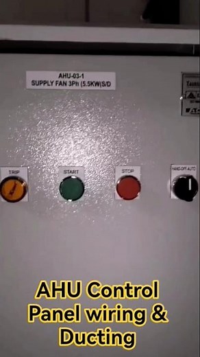 AHU CONTROL PANEL ME WIRING KAISE KAREN