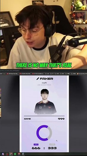 Faker's unbelievable stats #leagueoflegends #caedrel #faker