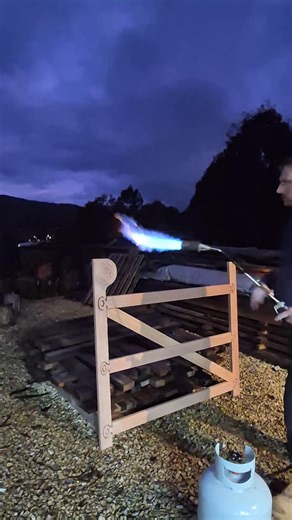 I'M BURNING TIMBER AGAIN! 🔥 Why? ... because it help preserve the timber, and it's fun! ... 🔥 Shou Sugi Ban – the ancient Japanese art of preserving timber with fire 🔥 Here I’m burning the surface of a timber gate to create a rich, blackened finish that not only looks incredible but also protects the wood from the elements. The process seals the surface, making it more durable, water-resistant, and naturally resistant to pests and decay. There’s something satisfying about using fire to bring 