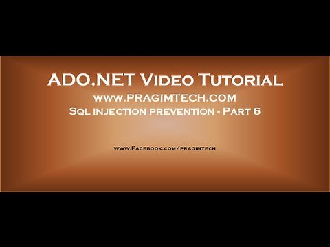 Sql injection prevention Part 6