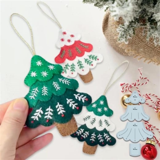 So grab a cup of cocoa ☕, turn on your favorite Christmas playlist 🎶, and let your creativity sparkle. Your handmade forest of mini Christmas trees awaits! 🌲✨bit.ly/4nloD88 | McSwine