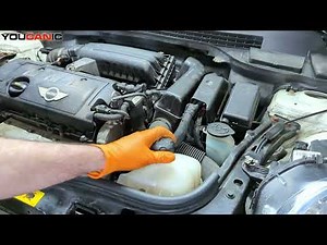 How to top up the coolant in the Mini Cooper?