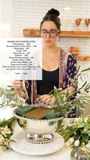 DIY $600 Large Fall centerpiece for $65!! #flowerarrangement #fallflowers #falldecorelegance