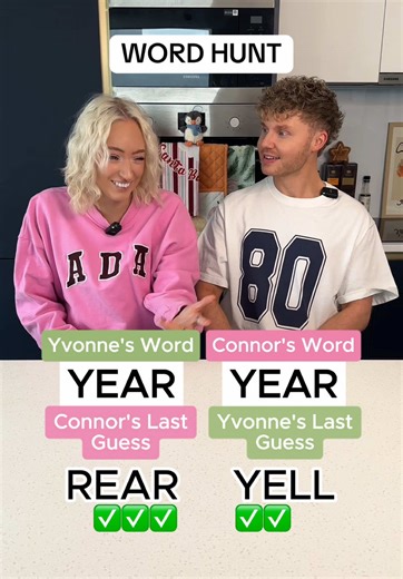 Connor and Yvonne: A Fun Game of Word Hunt