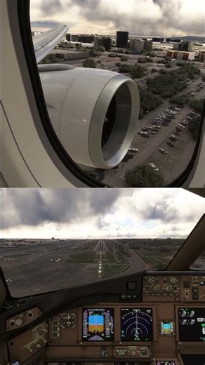 Landing into LAX after a 12 hr flight! #aviation #flightsim #msfs2020 #flightsimulator #landing