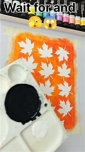 Easy Acrylic Leaf Painting 🍁 | Anyone Can Paint This! #autumnart #art #painting #paintingideas