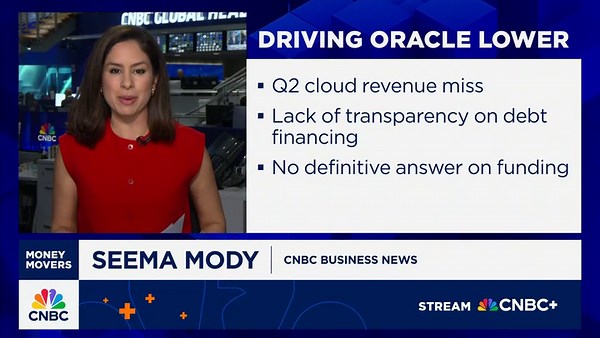 Oracle plunges on weak revenue