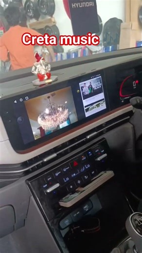 Creta Interior Transformation 🔥 स्क्रीन सेटअप जबरदस्त! #carmodification #creta #viral #shorts