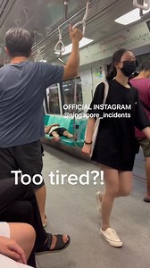 19K views · 240 reactions | Man occupying whole stretch of seats inside MRT train | Singapore Incidents | Facebook