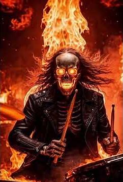 Skeleton Rock Band in Hell 🔥💀 AI Metal Concert | Epic Infernal Rock