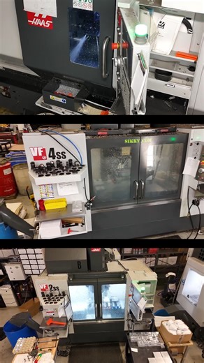 Going hard on CD009 Shifter parts this week, 3 machines running at the same time to get these parts cranked out. #Sikky #CDShifter #MadeintheUSA #CNC #CD009 | Sikky Manufacturing