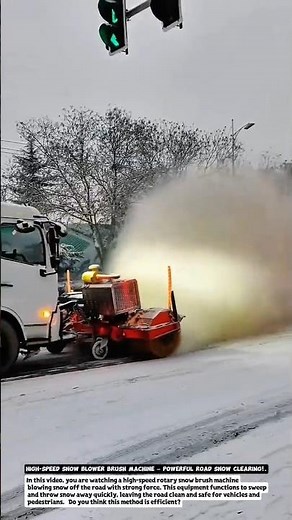 High-Speed Snow Blower Brush Machine – Powerful Road Snow Clearing!.