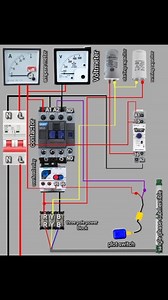 This image displays a detailed wiring diagram for a Direct On-Line (DOL) starter used with a single-phase submersible pump #automatic #samarsebal #starter #wiring #motor #reels #electrical | technical golu