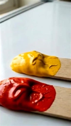 mixing of red and yellow colour