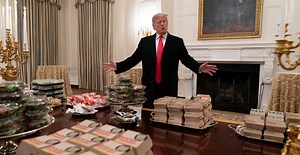 The controversy around Trump’s fast-food football feast, explained