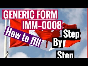 How to fill Generic form IMM 0008#IMMIGRATION CANADA#ATLANTIC NOMINEE PROGRAM#process part#1