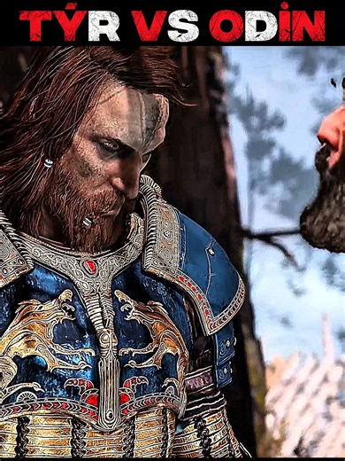Odin vs tyr #edit #4k #godofwar #kratos #kratos027 #godofwarragnarok # #remake