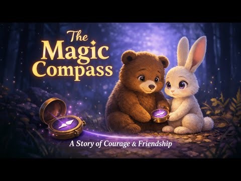 The Magic Compass Nina's Fear | AStory About Fear, Friendship, and Courage | Short Animated Film