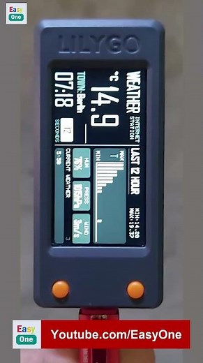 T-Display S3 Internet Weather Station #esp32 #esp32_projects #esp32s3