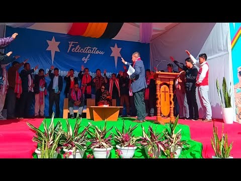 Felicitation of lieut.gen. honreishang shadang MSM.MC.AEM#LONGVIBU NAGA ARMY 🪖