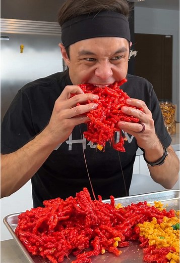 Flaming Hot Cheetos Rice Krispy Treats Recipe