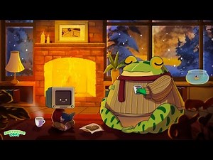 the fire sounds like it’s telling stories… 🧣 a cozy moment of calm [chill lo-fi hip hop beats]