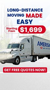 Moving Long Distance? 🚚 Starting at just $1,699 We make long-distance moving simple, stress-free & affordable. 💰 Starting at just $1,699 - No hidden fees. ✅ Licensed & insured ✅ Trusted by 10,000 families nationwide 👉 Click “Get Quote” to see your long-distance moving price today. | AmeriSafe Van Lines