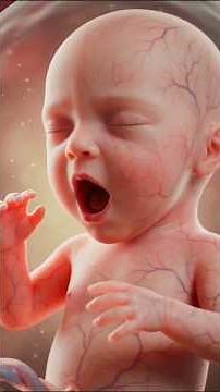 Amazing baby's moments inside the womb. (3D Animation)