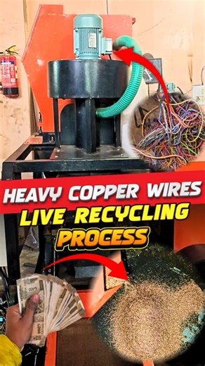 Copper Wire Scrap Live Recycling Process - Model BG 3 #shorts #viralvideo