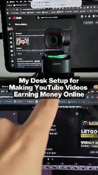 My Desk Setup for Making Videos Earning Money Online
