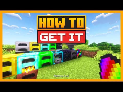 HOW TO GET AND USE RAINBOW COAL in Iron Furnaces for MINECRAFT