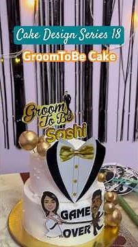 Decorating a Groom-to-Be Cake 🎩✨ | Satisfying Cake Design #trending #cakedesignidea