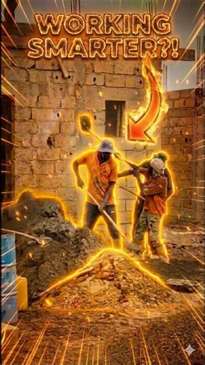 Perfect Shovel Toss: Insane Timing & Smooth Physics Trick! Credit: @smartsetting via (TT)#smart