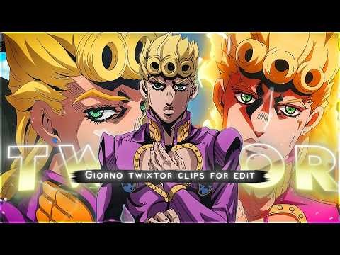 Giorno Twixtor 4K | JoJo’s Bizarre Adventure Clips | Twixtor Pack