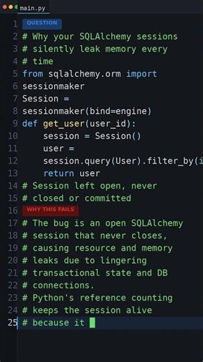 Wait, Python Does This?: Why your SQLAlchemy sessions silently leak memory every ti