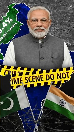 📊 India vs Pakistan The Real Crime Statistics Revealed! #map #facts #shorts