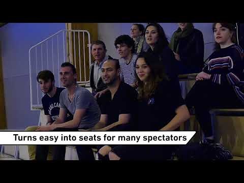 Foldable Bleachers customised to suit your requirements - Unisport