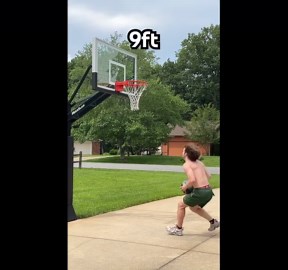 Incredible Basketball Dunks: 8ft to 10ft Rim