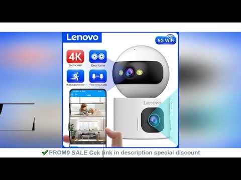 Lenovo 4K IP Camera 5G WiFi Dual Lens Smart Home Auto Tracking CCTV Camera Wireless Surveillance Cam