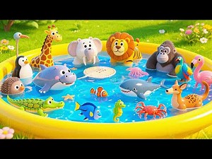 100 Animals for Kids | Learn Safari Animals & Farm Animals Names