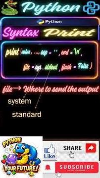 Stop Using Print() function Wrong! ❌ #PythonTips #Python #Coding #Programming #PythonShorts#shorts