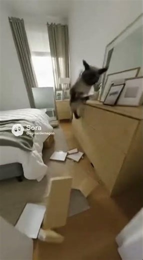 🐱 Siamese Cat Destroying Apartment POV