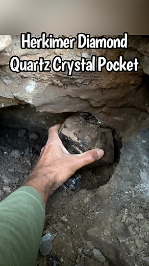 193K views · 4.9K reactions | This huge Herkimer Diamond Quartz Crystal being unearthed is just amazing!! Found by Will Elation Surf Camps in New York at Mohawk Valley Mineral Mining Inc | The Crystal Collector | Facebook