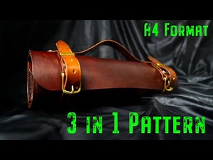 How to Make Leather Knife Roll - A4 Pattern Included!