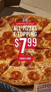 33 reactions |  is the  to happiness. Get large 1-topping pizzas at dominos.com. | Domino's Pizza | Facebook