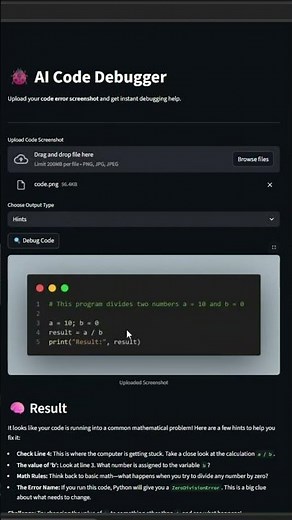 Fix Bugs with a Photo! Build an AI Code Debugger using Gemini Vision API