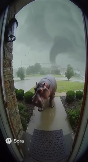 flying hippo #shorts #sora #hippo