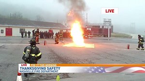 Here's what NOT to do when deep frying your turkey! Nashville firefighters demonstrate the dangers and how to keep it safe: http://bit.ly/2zOiyuL | WZTV FOX 17 News, Nashville