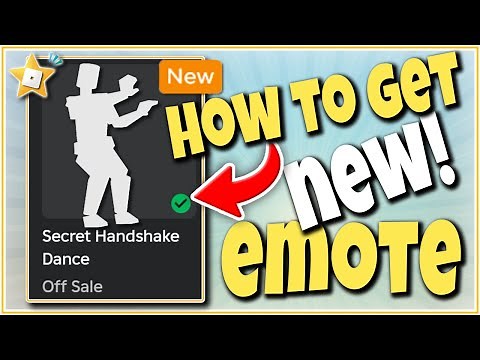HOW TO GET *NEW* ROBLOX SECRET HANDSHAKE DANCE EMOTE