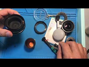 Canon FD 50mm 1.8 SC. Aperture Repair, Assembly with Open Aperture Housing